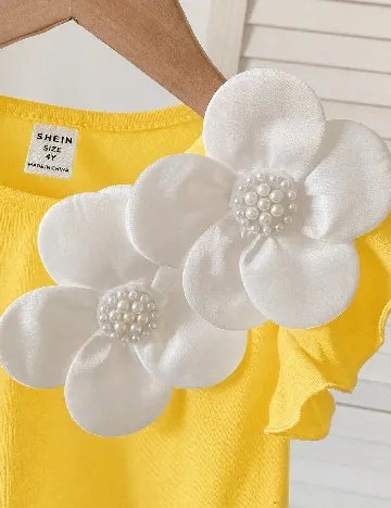 Bluza Shein Kids, galben
