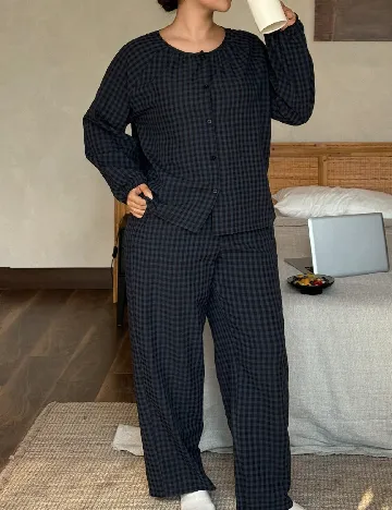 Pijama Dazy Plus Size, bleumarin