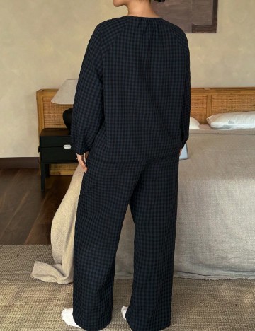 Pijama Dazy Plus Size, bleumarin