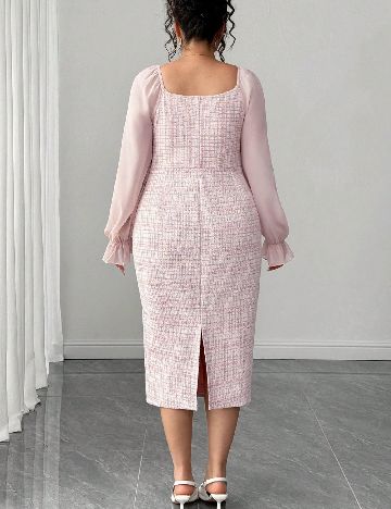 Rochie medie SHEIN CURVE, roz