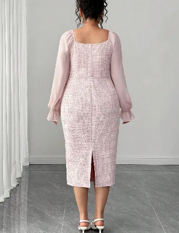 Rochie medie SHEIN CURVE, roz