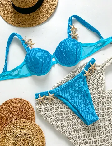 Costum de baie SHEIN, albastru