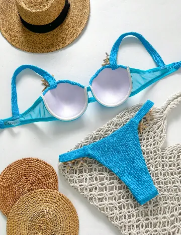 Costum de baie SHEIN, albastru