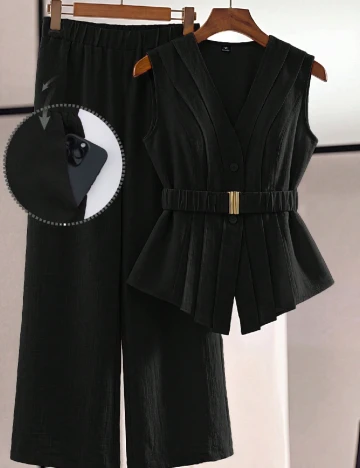 Compleu SHEIN CURVE, negru