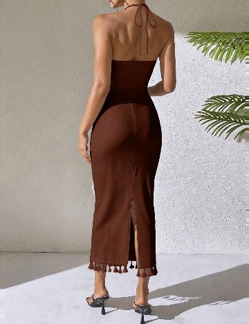 Rochie lunga SHEIN, maro