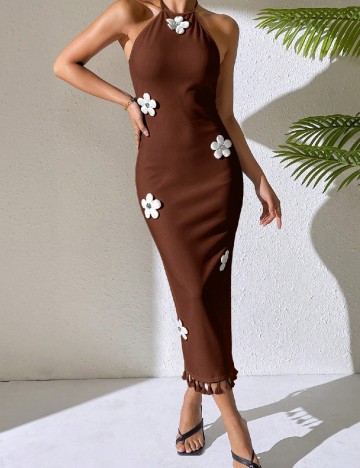 Rochie lunga SHEIN, maro
