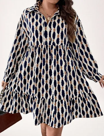 Rochie scurta SHEIN CURVE, albastru