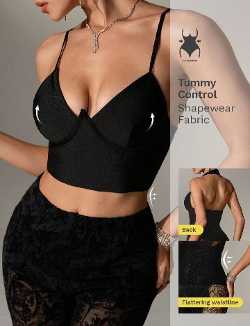 Top SHEIN, negru