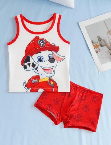 Set lenjerie Shein Kids, rosu