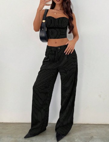 Compleu SHEIN, negru/alb