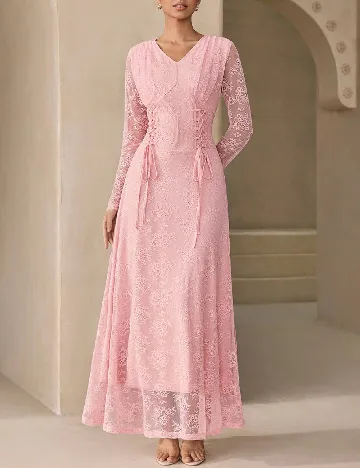 Rochie lunga SHEIN, roz deschis