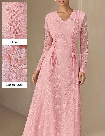 Rochie lunga SHEIN, roz deschis