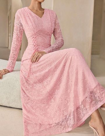 Rochie lunga SHEIN, roz deschis