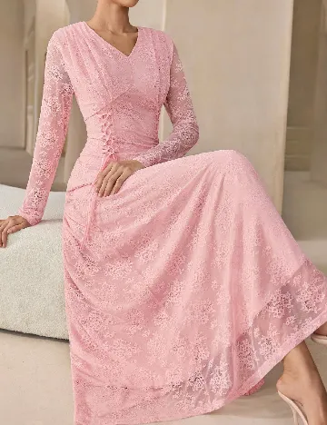 Rochie lunga SHEIN, roz deschis