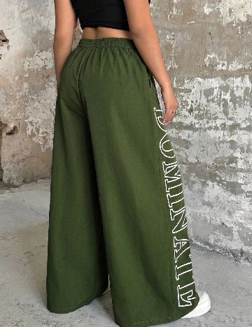 Pantaloni SHEIN CURVE, verde