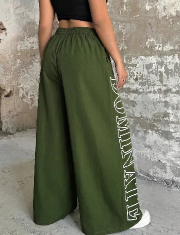 Pantaloni SHEIN CURVE, verde