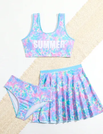 Costum de baie Shein Kids, mix culori