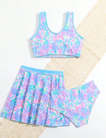 Costum de baie Shein Kids, mix culori