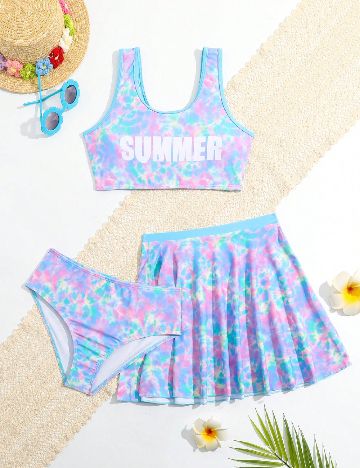 Costum de baie Shein Kids, mix culori