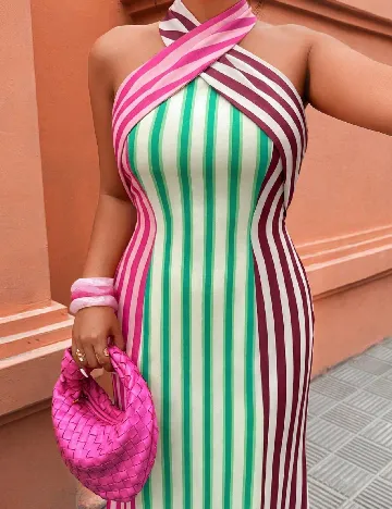 Rochie lunga SHEIN CURVE, mix culori