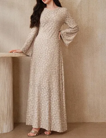 Rochie lunga SHEIN, crem