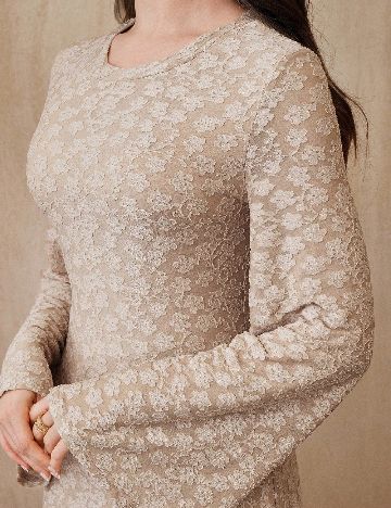 Rochie lunga SHEIN, crem