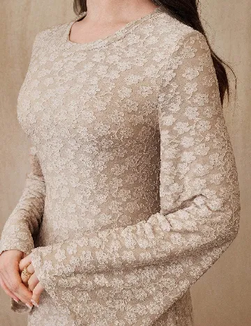 Rochie lunga SHEIN, crem