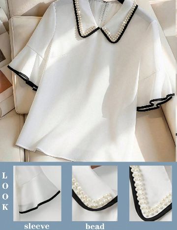 Bluza SHEIN CURVE, alb
