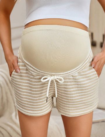 Pantaloni SHEIN Maternity, crem