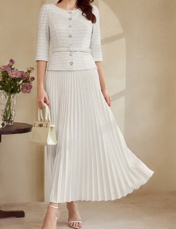 Rochie lunga SHEIN, alb