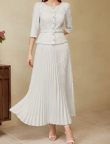 Rochie lunga SHEIN, alb