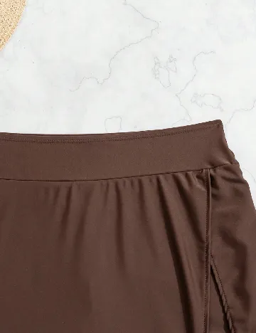 Pantaloni scurti de baie SHEIN, maro