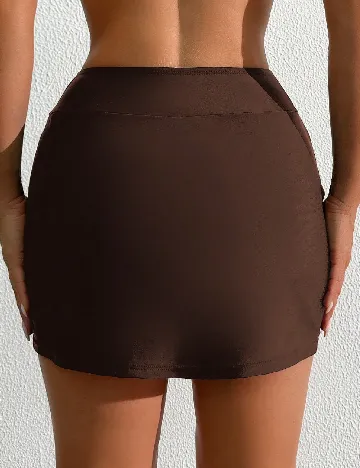 Pantaloni scurti de baie SHEIN, maro