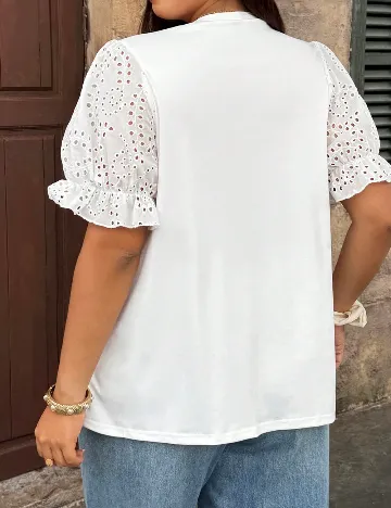 Bluza SHEIN CURVE, alb