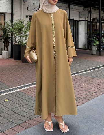 Rochie lunga Dazy, maro