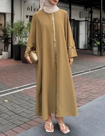 Rochie lunga Dazy, maro