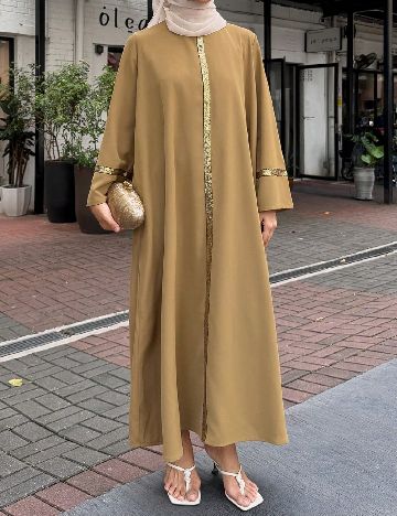 Rochie lunga Dazy, maro