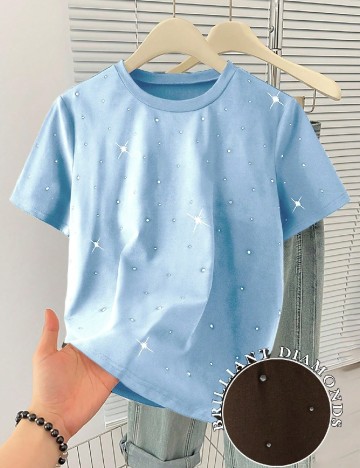 Tricou SHEIN CURVE, albastru