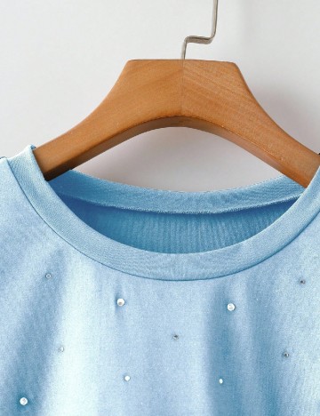 Tricou SHEIN CURVE, albastru
