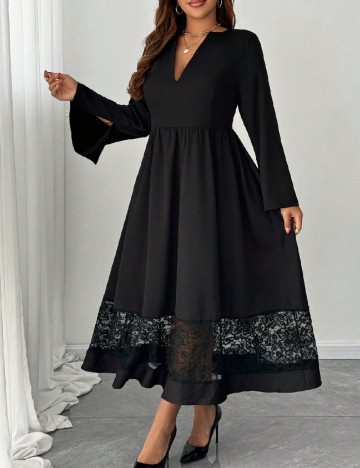 Rochie medie SHEIN CURVE, negru