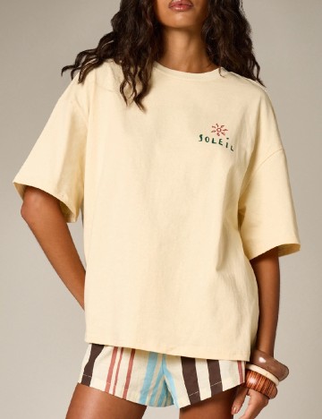 Tricou Oversize AiiRZ, galben