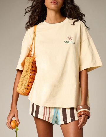 Tricou Oversize AiiRZ, galben