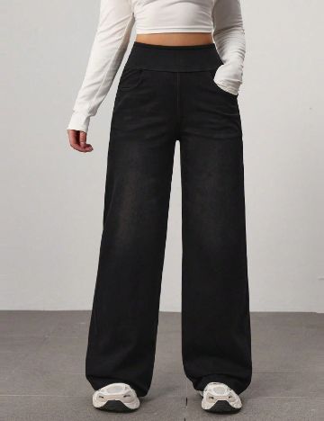 Pantaloni SHEIN, negru