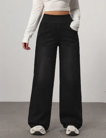 Pantaloni SHEIN, negru