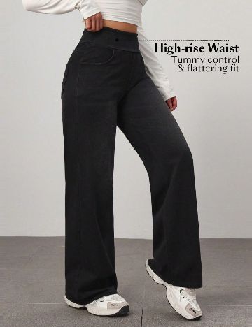 Pantaloni SHEIN, negru