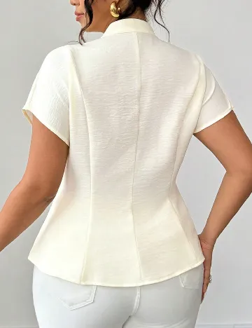 Bluza SHEIN CURVE, ecru