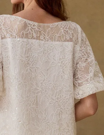 Bluza MOTF, alb