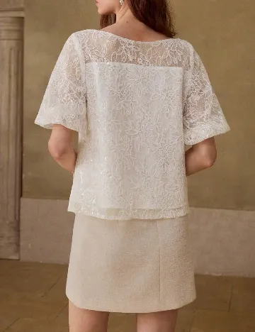 Bluza MOTF, alb