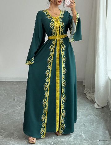 Rochie lunga SHEIN, verde
