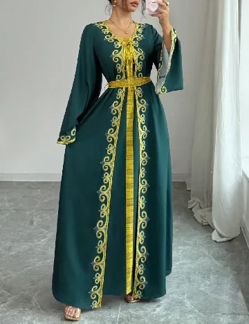 Rochie lunga SHEIN, verde